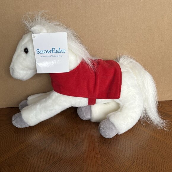 Legendary Pony Snowflake White Horse Plush Animal Wells Fargo 15" With Tag - Picture 1 of 9